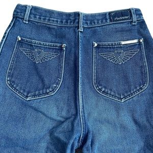 Vintage Pentimento 70s High Rise Straight Leg Jeans Patched